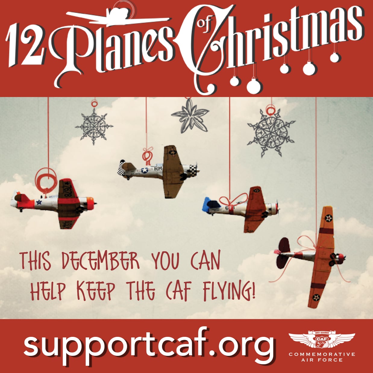 Commemorative Air Force Launches Holiday Giving Campaign – “12 Planes of Christmas”
