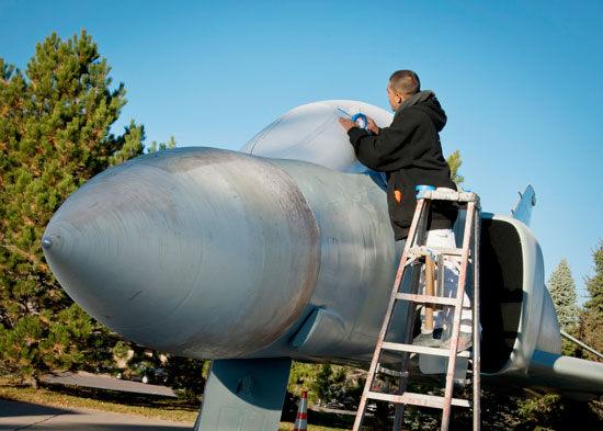 Aircraft Receive New Paint, Life at Peterson Air Force Base Museum