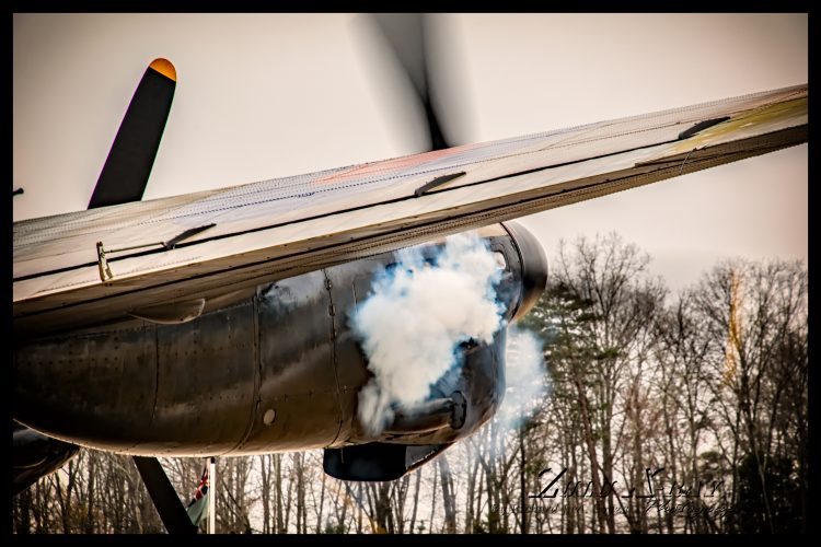 Puff of Smoke From A Merlin Engine