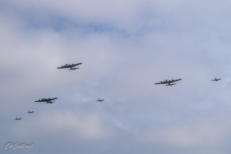 The Vintage Squadron Flying Over The National Museum Of The United States Air Force