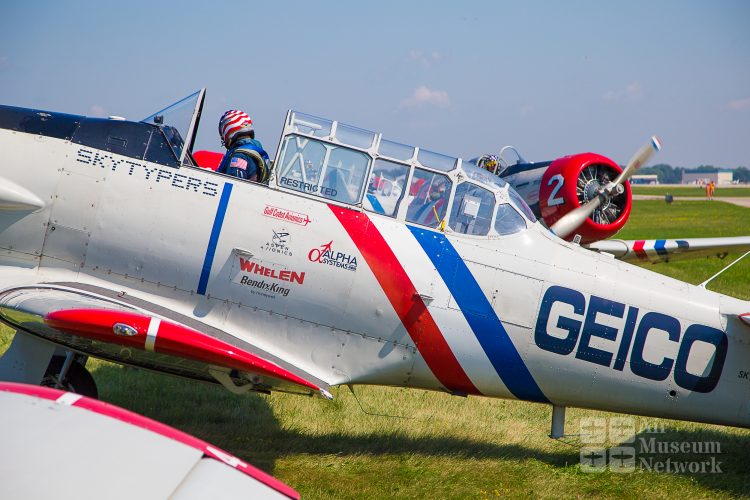 Parking at EAA's AirVenture 2018 - photo by David Eckert -Air Museum Network