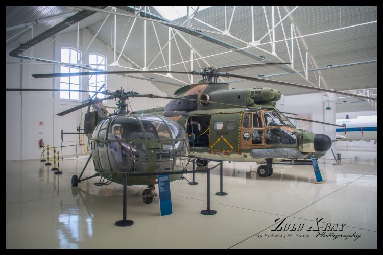 The Aerospatiale Puma that transported the Pope John Paul II