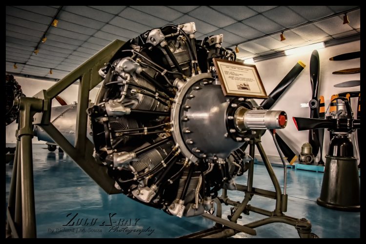 The engine of the PBY Catalina "Flying Calypso"