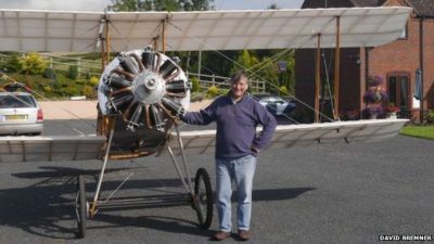 Replica Bristol Scout David Bremner has built the replica, with his brother Rick and friend Theo Willford