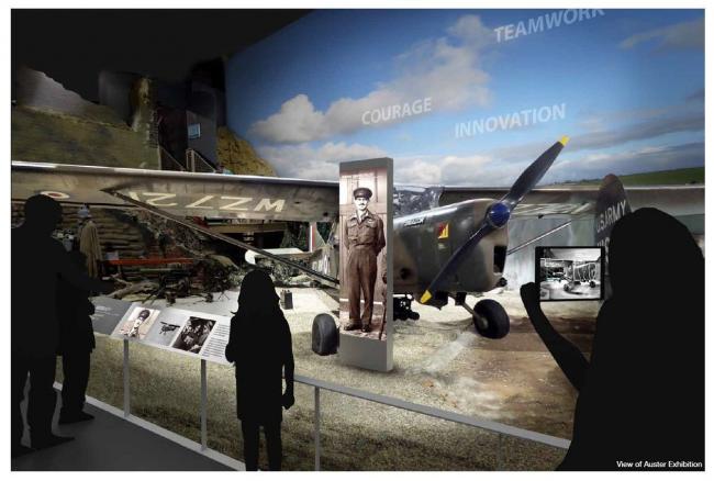 Artist impression of the Auster Exhibition Gallery
