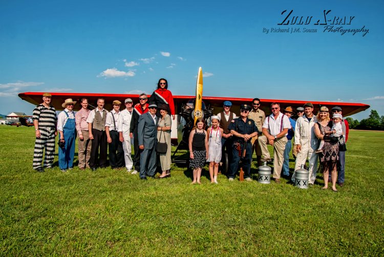 Cast of The Golden Age Aviation Museum Flying Circus Air Show