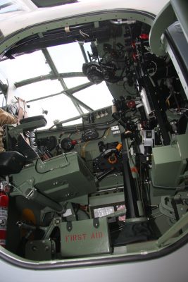 Cockpit of the Military Aviation Museum's de Havilland Mosquito - photo by David Eckert, Air Museum Network 