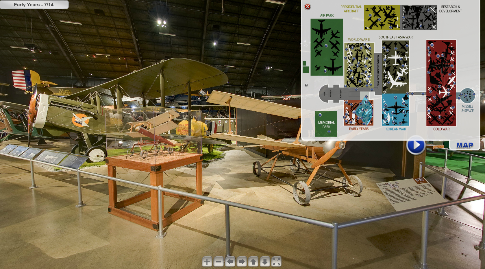 Screenshot of the "Early Years" gallery virtual tour 